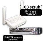 100 sztuk Huawei EG8145V5 (terminal GPON ONT Wi-Fi 5 AC1200) z OLT MA5800-X2 (DC) i płytą GPON!