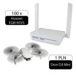 100 sztuk Huawei EG8145V5 (terminal GPON ONT Wi-Fi 5 AC1200) z hulajnogą Xiaomi Scooter 4 Lite za 1 zł