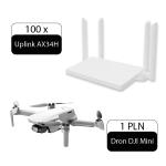 100 sztuk Uplink AX34H (router Wi-Fi 6 AX3000) z dronem DJI Mini 4K za 1 zł