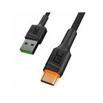 Green Cell KABGC11 Ray USB-A - microUSB podświetlenie pomarańczowy LED 200cm Ultra Charge QC3.0 fast charging
