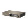 IP-COM F1118P-16-150W switch (przełącznik) 16x FE, 1x GE, 1x Combo (GE / SFP), 16x PoE OUT (802.3af/at) 130 W