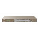 IP-COM F1126P-24-250W switch 24x FE, 1x GE, 1x Combo (SFP/GE), 24x PoE (802.3af/at)