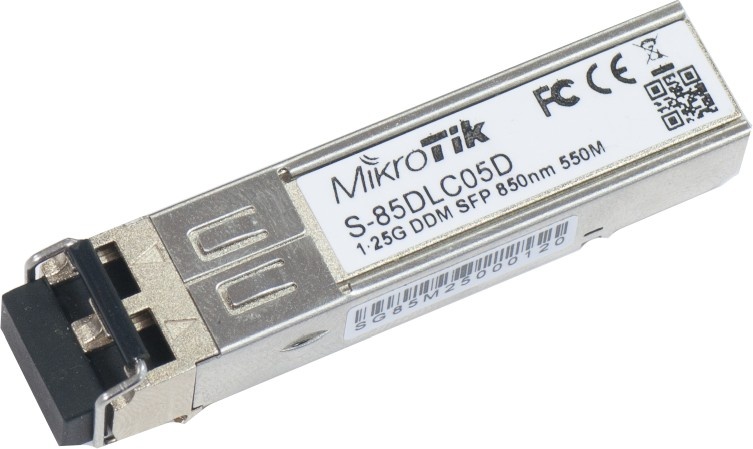 MikroTik S-85DLC05D SFP Dual, 1.25Gbps, MM LC, 850nm, 550m