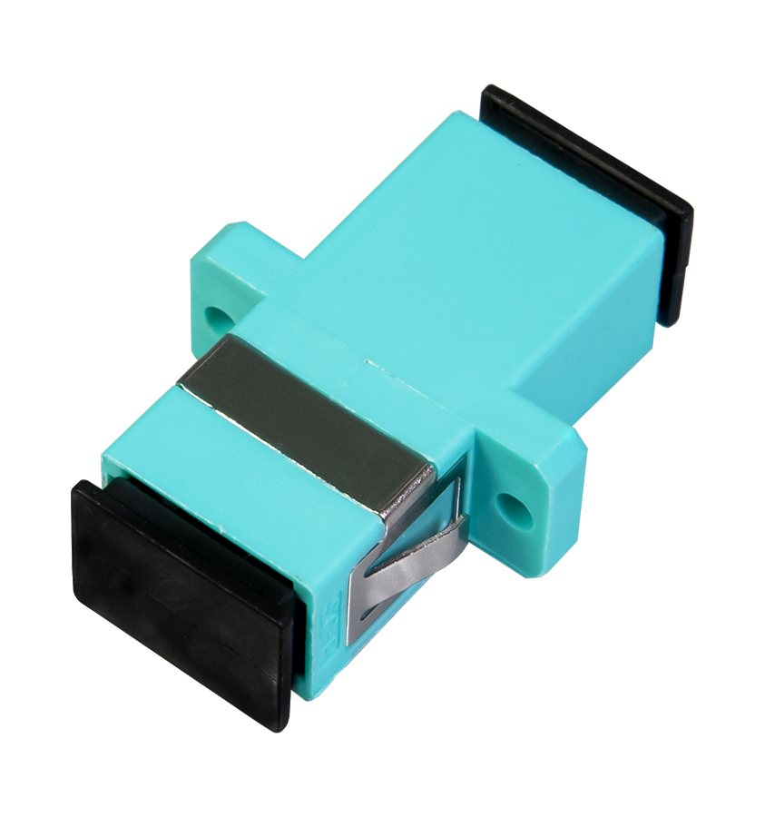 Opton adapter SC/UPC MM Simplex, kolor turkusowy