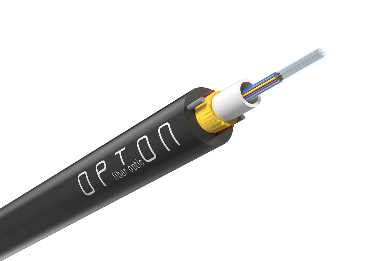 Opton Aramid Z-XOTKtcdD uniwersalny kabel światłowodowy, 8 włókien G652D