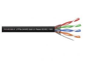 Kabel UTP Maxcable CCA, kat.5e, drut, 305m, zewnętrzny odporny na UV