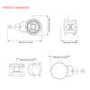 RF Elements SH90WB-GO antena sektorowa typu horn (symetryczna) 90°, 10 dBi, 5 + 6 GHz, TwistPort