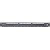 Solarix SX24L-6-UTP-BK-N patch panel 24x U/UTP RJ45, kat. 6, Rack 19" 1U