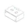 Stalflex S-RC19-4U-350MB szafa Rack 19" 4U 350 mm, drzwi pełne, czarna (wisząca)