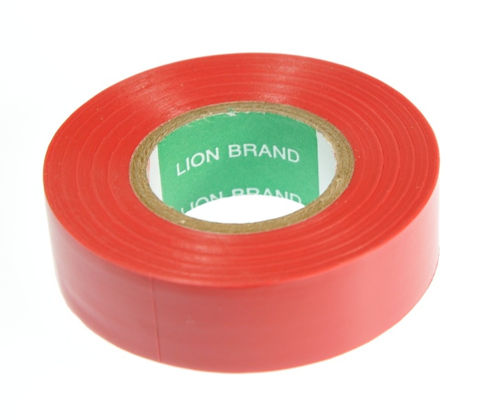 Taśma izolacyjna 15 mm 10 m Lion brand czerwona