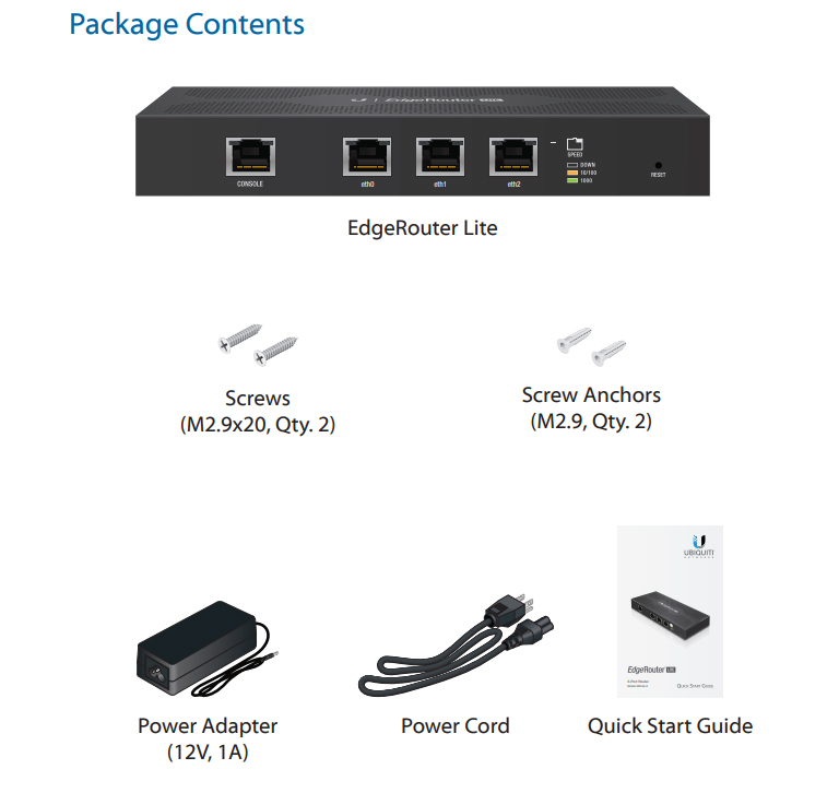 Ubiquiti Networks EdgeRouter Lite 3x GE