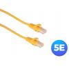 UltraLAN patch cord U/UTP kat. 5e 0,5m żółty, miedziany